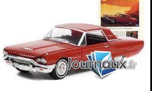 Modèle Réduit Ford Thunderbird 1963 Hardtop Rouge - Échelle 1/43, Métal Blanc/étain, Neuf