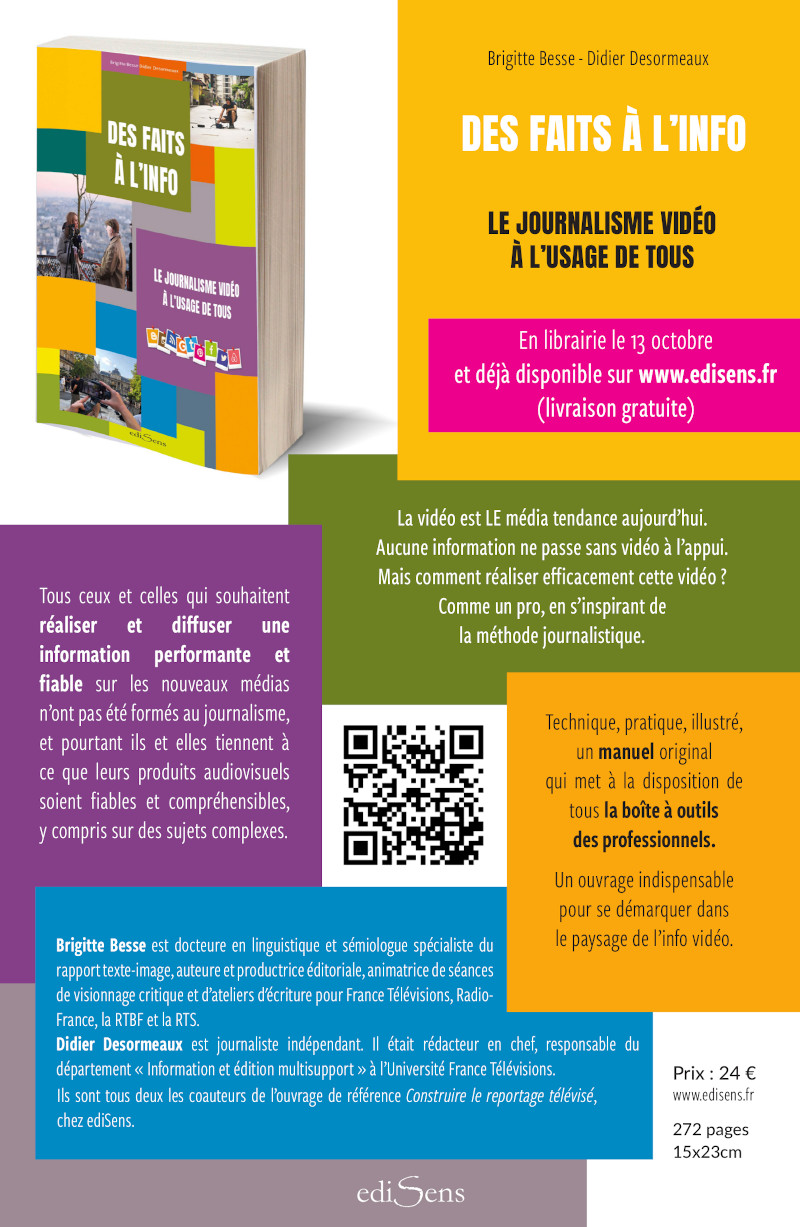 INTERVIEW de Didier Desormeaux, auteur du livre Des faits à l'info