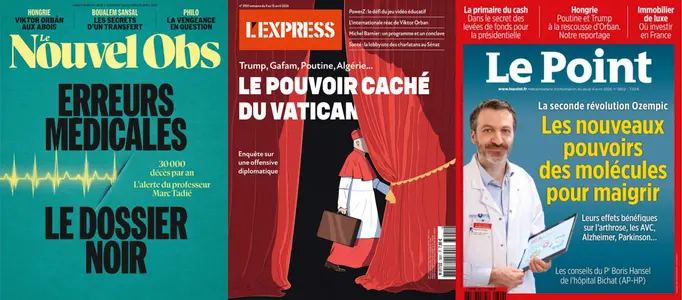 Nouvel Obs, L'Express, Le Point