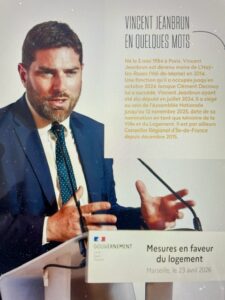 Vincent Jeanbrun, ministre de la Ville et du logement