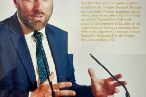Vincent Jeanbrun, ministre de la Ville et du logement