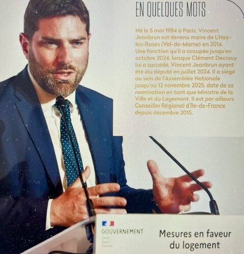 Vincent Jeanbrun, ministre de la Ville et du logement