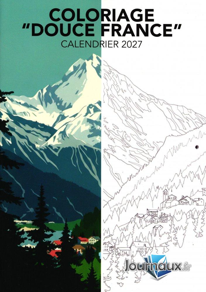 Calendrier 2027 coloriage douce France