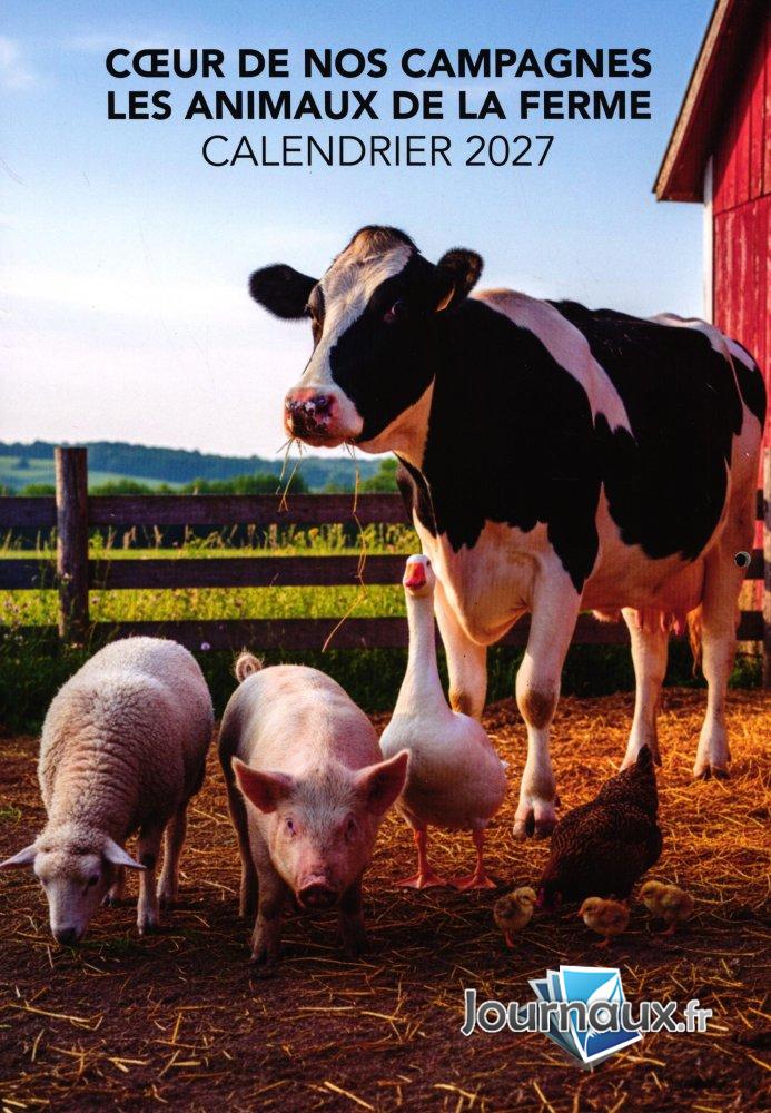 Calendrier 2027 cœur de nos campagnes les animaux de la ferme