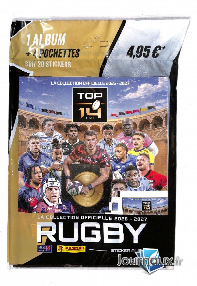 Panini album top 14 rugby 2026-2027